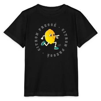 Citron pressé - T-shirt bio MINI CREATOR Stanley/Stella Enfant - noir - Devant - Mikhail (115cm)