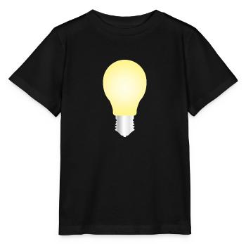 ampoule - T-shirt bio MINI CREATOR Stanley/Stella Enfant - noir - Devant - Mikhail (115cm)