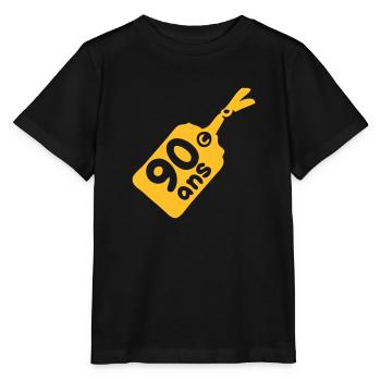 label 90 years - Stanley/Stella MINI CREATOR Kids’ T-Shirt - black - Front - Mikhail (115cm)