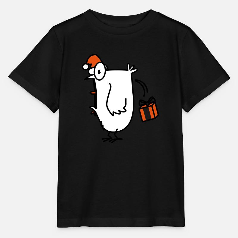 christmas chick verrücktes Huhn - Stanley/Stella Kinder T-Shirt MINI CREATOR  - Schwarz
