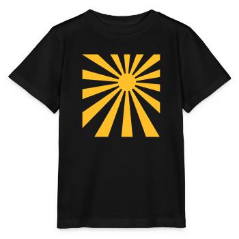 Sonne Strahlen Rechteck Design - Stanley/Stella Kinder T-Shirt MINI CREATOR  - Schwarz - Vorne - Mikhail (115cm)