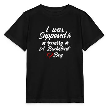 Ich sollte ein Backstreet Boy Shirt der 90er Jahre heiraten - Stanley/Stella Kinder T-Shirt MINI CREATOR  - Schwarz - Vorne - Mikhail (115cm)