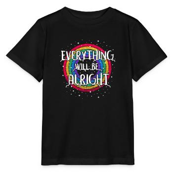 Everything will be alright - T-shirt bio MINI CREATOR Stanley/Stella Enfant - noir - Devant - Mikhail (115cm)