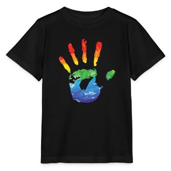 Rainbow - Stanley/Stella MINI CREATOR Kids’ T-Shirt - black - Front - Mikhail (115cm)