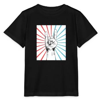 Rock & Roll - T-shirt bio MINI CREATOR Stanley/Stella Enfant - noir - Devant - Mikhail (115cm)