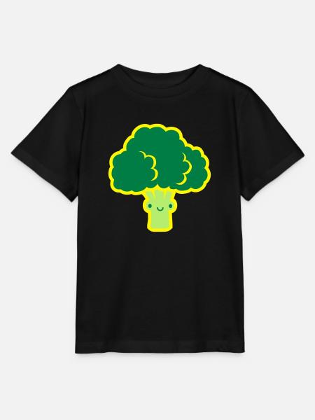 Süßer kleiner Brokkoli - Stanley/Stella Kinder T-Shirt MINI CREATOR - Schwarz