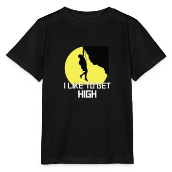 Rock Climbing - T-shirt bio MINI CREATOR Stanley/Stella Enfant - noir - Devant - Mikhail (115cm)