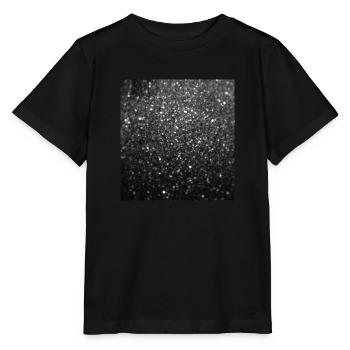 Sparkling Black Glitter - Stanley/Stella MINI CREATOR Kids’ T-Shirt - black - Front - Mikhail (115cm)