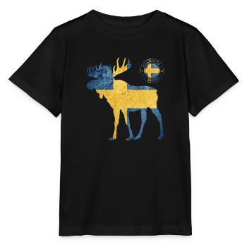 Suède Sverige Norden Skandinavia Viking Graffitti - T-shirt bio MINI CREATOR Stanley/Stella Enfant - noir - Devant - Mikhail (115cm)
