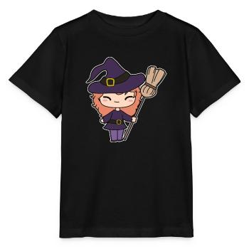 Hexe - Stanley/Stella Kinder T-Shirt MINI CREATOR  - Schwarz - Vorne - Mikhail (115cm)