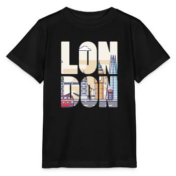 London - Stanley/Stella Kinder T-Shirt MINI CREATOR  - Schwarz - Vorne - Mikhail (115cm)