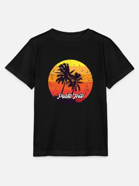 Palmen - Stanley/Stella Kinder T-Shirt MINI CREATOR  - Schwarz