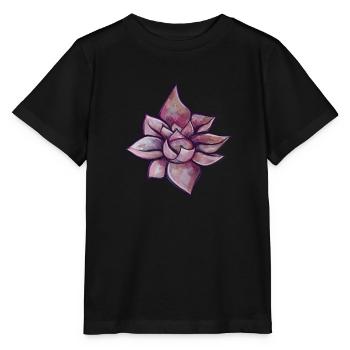 fleur de lotus - T-shirt bio MINI CREATOR Stanley/Stella Enfant - noir - Devant - Mikhail (115cm)