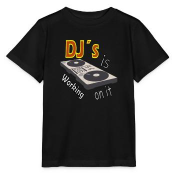 Mixer DJ s y travaille - T-shirt bio MINI CREATOR Stanley/Stella Enfant - noir - Devant - Mikhail (115cm)