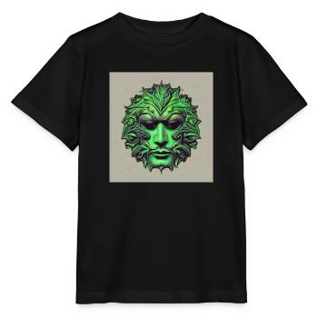 The Green Man - Stanley/Stella MINI CREATOR Kids’ T-Shirt - black - Front - Mikhail (115cm)