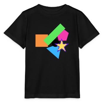 Géométrie - T-shirt bio MINI CREATOR Stanley/Stella Enfant - noir - Devant - Mikhail (115cm)