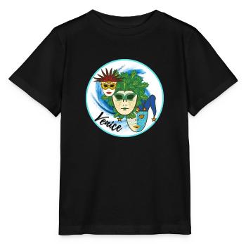 Venedig, Italien - Stanley/Stella Kinder T-Shirt MINI CREATOR  - Schwarz - Vorne - Mikhail (115cm)