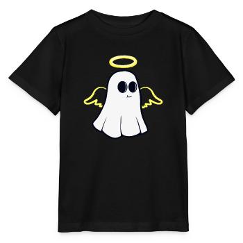 Ange gardien fantôme - T-shirt bio MINI CREATOR Stanley/Stella Enfant - noir - Devant - Mikhail (115cm)