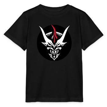 Dämonisches Monster (3. Horn personalisierbar) - Stanley/Stella Kinder T-Shirt MINI CREATOR  - Schwarz - Vorne - Mikhail (115cm)