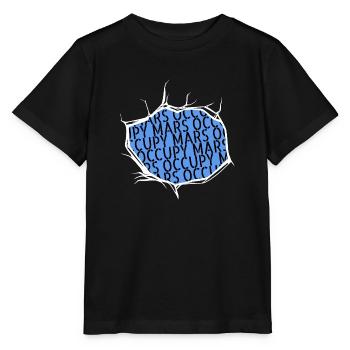 gift idea jokes planets physics space ship - Stanley/Stella Kinder T-Shirt MINI CREATOR  - Schwarz - Vorne - Mikhail (115cm)