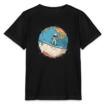 Astronaut - Stanley/Stella Kinder T-Shirt MINI CREATOR  - Schwarz - Vorne - Mikhail (115cm)