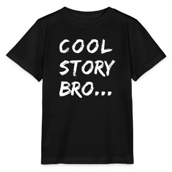 COOL STORY BRO - Stanley/Stella Kinder T-Shirt MINI CREATOR  - Schwarz - Vorne - Mikhail (115cm)