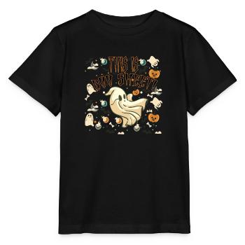 Halloween dieses es Buh-Blatt - Stanley/Stella Kinder T-Shirt MINI CREATOR  - Schwarz - Vorne - Mikhail (115cm)