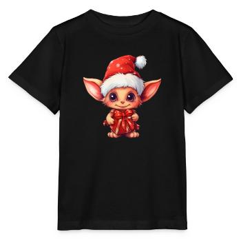 Niedlicher Wichtel - Stanley/Stella Kinder T-Shirt MINI CREATOR  - Schwarz - Vorne - Mikhail (115cm)