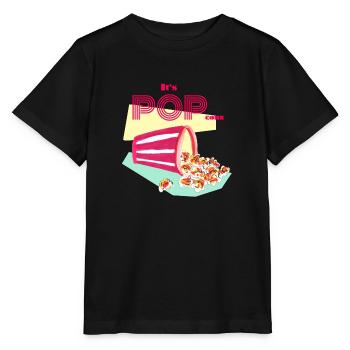 C’est POPcorn ! - T-shirt bio MINI CREATOR Stanley/Stella Enfant - noir - Devant - Mikhail (115cm)