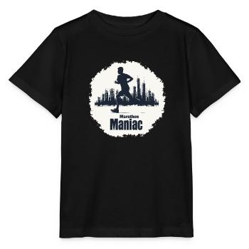 Stadtbild Marathonläufer - Stanley/Stella Kinder T-Shirt MINI CREATOR  - Schwarz - Vorne - Mikhail (115cm)