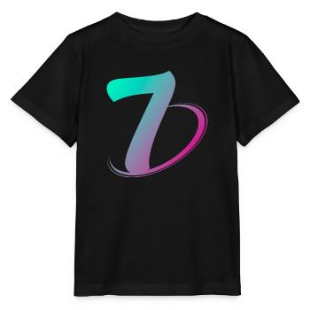 Nummer 7 mehrfarbig - Stanley/Stella Kinder T-Shirt MINI CREATOR  - Schwarz - Vorne - Mikhail (115cm)