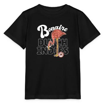 Bonaire - Dutch Indies - Caribbean - Flamingo - Stanley/Stella MINI CREATOR Kids’ T-Shirt - black - Front - Mikhail (115cm)