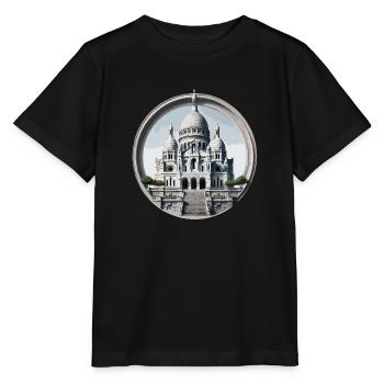 Basilique du Sacré Cœur - Stanley/Stella Kinder T-Shirt MINI CREATOR  - Schwarz - Vorne - Mikhail (115cm)