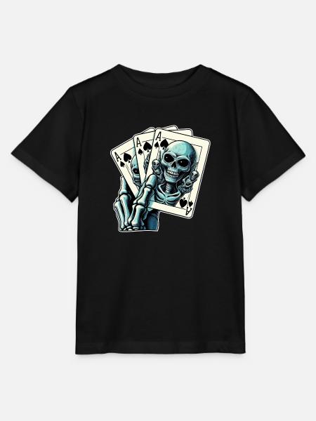 Jeu de cartes Alien - T-shirt bio MINI CREATOR Stanley/Stella Enfant - noir