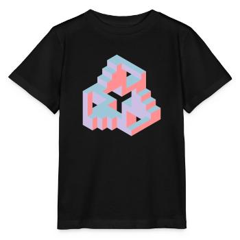 Impossible Figures 77B - Stanley/Stella MINI CREATOR Kids’ T-Shirt - black - Front - Mikhail (115cm)