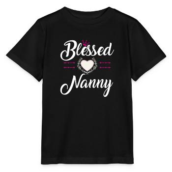 BLESSED NANNY - Stanley/Stella MINI CREATOR Kids’ T-Shirt - black - Front - Mikhail (115cm)