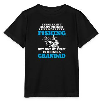 Fishing Grandad - Stanley/Stella MINI CREATOR Kids’ T-Shirt - black - Front - Mikhail (115cm)