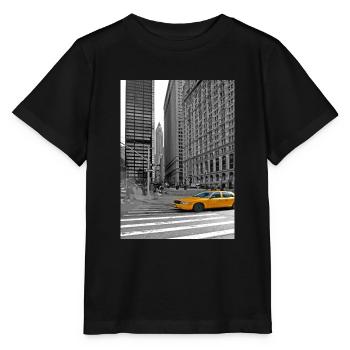 NYC Yellow Cabs Trinity Place - T-shirt bio MINI CREATOR Stanley/Stella Enfant - noir - Devant - Mikhail (115cm)