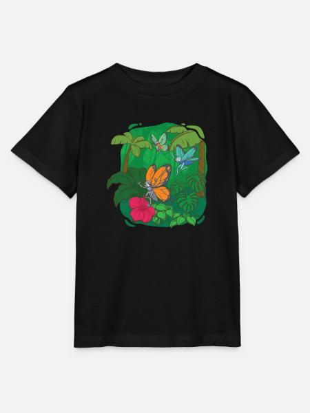 Schmetterlinge - Stanley/Stella Kinder T-Shirt MINI CREATOR  - Schwarz