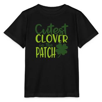 Cutest clover in the patch - Stanley/Stella MINI CREATOR Kids’ T-Shirt - black - Front - Mikhail (115cm)