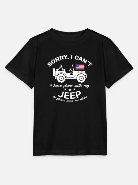 Désolé, je ne peux pas planifier avec ma Jeep - T-shirt bio MINI CREATOR Stanley/Stella Enfant - noir