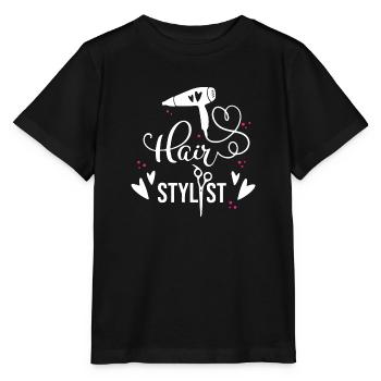Hair stylist - Stanley/Stella MINI CREATOR Kids’ T-Shirt - black - Front - Mikhail (115cm)