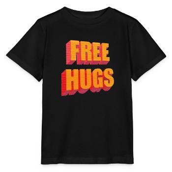 Free hugs - free hugs - Stanley/Stella MINI CREATOR Kids’ T-Shirt - black - Front - Mikhail (115cm)