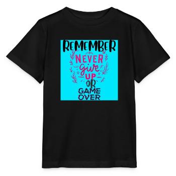 Motivateur, inscription cool .texte intéressant - T-shirt bio MINI CREATOR Stanley/Stella Enfant - noir - Devant - Mikhail (115cm)