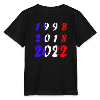 National team France Football World Cup - Stanley/Stella MINI CREATOR Kids’ T-Shirt - black - Front - Mikhail (115cm)