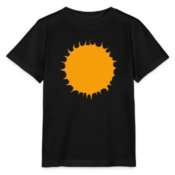 Sun Summer Watercolor Nature Beach Sky Vector - Stanley/Stella MINI CREATOR Kids’ T-Shirt - black - Front - Mikhail (115cm)
