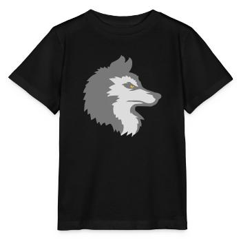 Alpha Wolf Cool Design - Stanley/Stella MINI CREATOR Kids’ T-Shirt - black - Front - Mikhail (115cm)