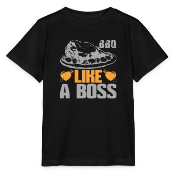BBQ LIKE A BOSS - Stanley/Stella MINI CREATOR Kids’ T-Shirt - black - Front - Mikhail (115cm)