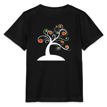 Spring Awakening, Flowering Tree, Nature, Tree - Stanley/Stella MINI CREATOR Kids’ T-Shirt - black - Front - Mikhail (115cm)