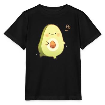 Embracing avocado - Stanley/Stella MINI CREATOR Kids’ T-Shirt - black - Front - Mikhail (115cm)